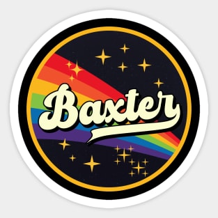 Baxter // Rainbow In Space Vintage Style Sticker